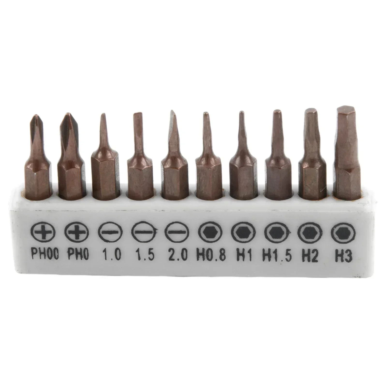 

High Hardness Steel Screwdriver Bit Set 4mm Hex Shank 10 Head Specifications Portable And Precision For Repairs