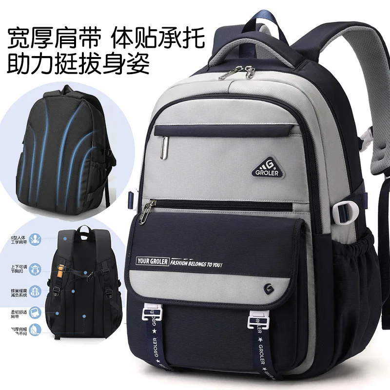 Korean Retro Workwear Backpack for College Students,Large Capacity Casual Versatile Bag,Double Shoulder Daypack,Back to School