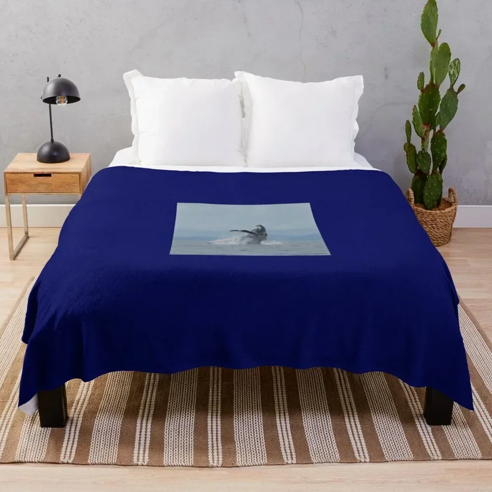 

Humpback Whale Breach Throw Blanket Year Round Soft Comfortable Blanket for Home
