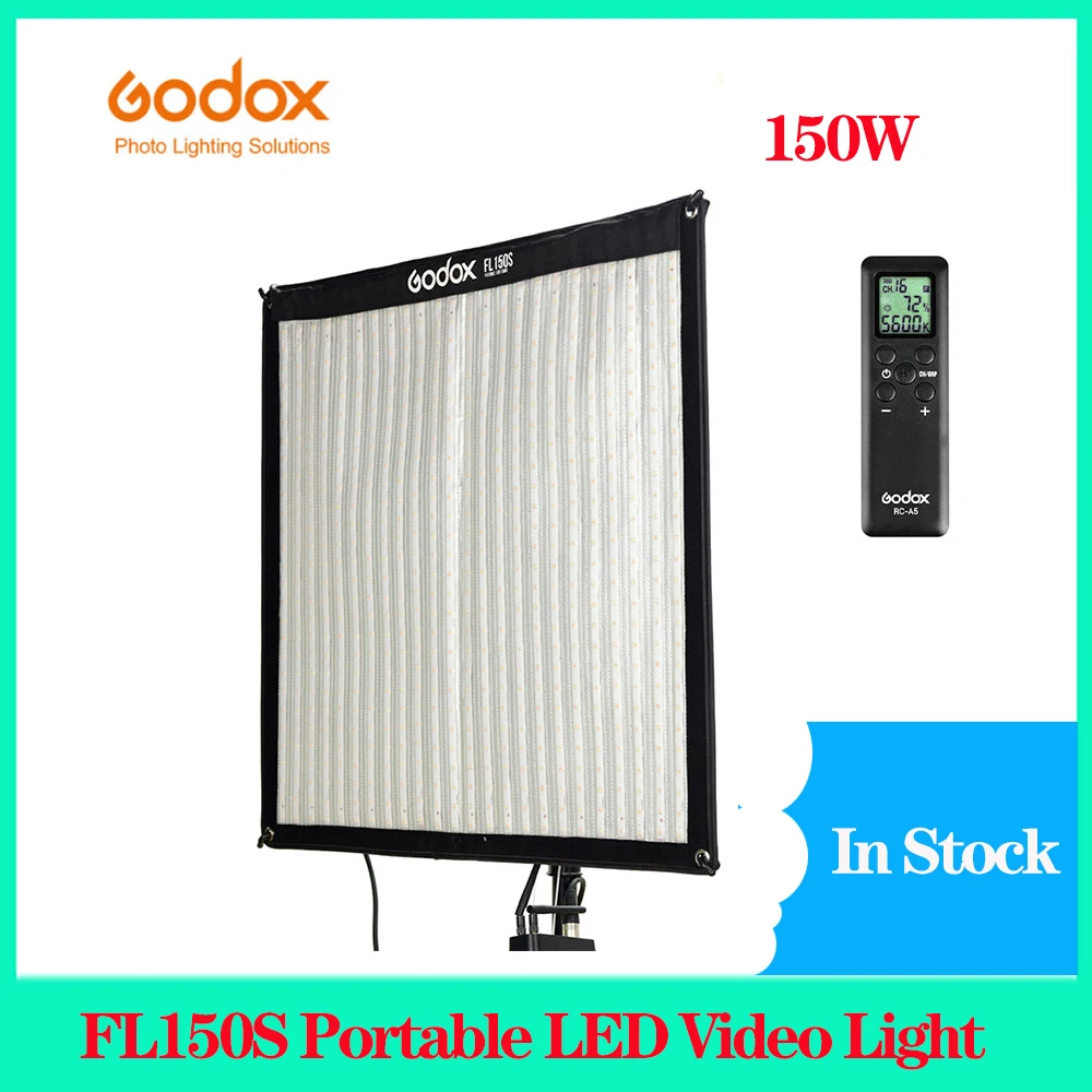 

Godox FL150S Portable 150W LED Video Light Rollable Cloth Lamp with Controller Remote Control X-shape Support Mobile APP