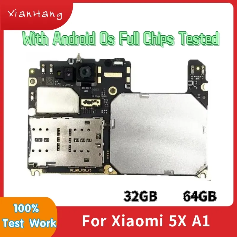 

Good Tested For Xiaomi 5X A1 32GB 64GB Motherboard 100% Unlocked Original For Xiaomi 5X A1 Mi A1 5X Logic Board Mainboard