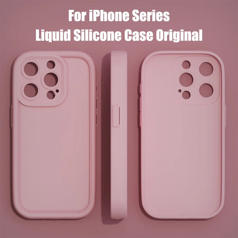Phone Case For iPhone 16 15 14 11 12 13 Pro Max Mini 7 8 Plus XR XS Max X SE 2022 16Pro Soft TPU Thickened Protective Back Cover image 2
