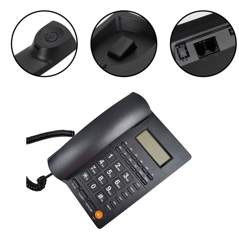 Good quality KX-L019 Telefone Landline Phone Caller ID Corded Telephone Desktop Telephone for Home Office Hotel Restaurant