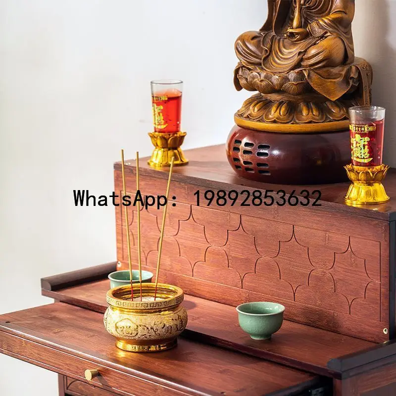 TQH Buddhist Altar Table for Home Use, Buddha Cabinet, Standing Cabinet, Offering Table