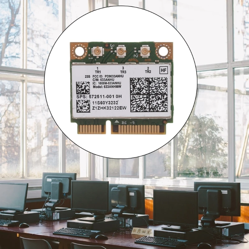 633ANHMW 450mbps WiFi Card WLAN 6300 572511-001 Wifi cho EliteBook 8440P 2540P Notebook PC Dropship