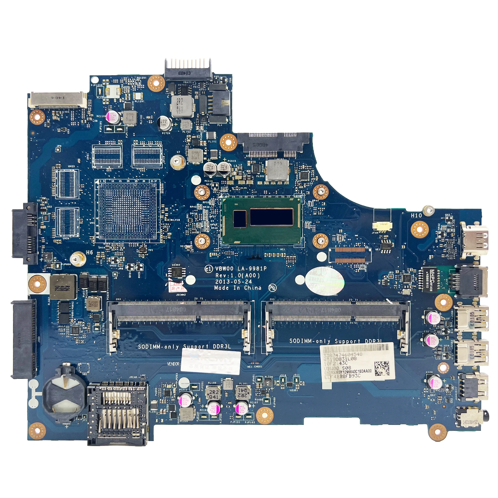 Płyta główna laptopa do DELL Inspiron 5537 3537 15R LA-9981P procesor i7-4500U płyta główna notebooka pełny Test