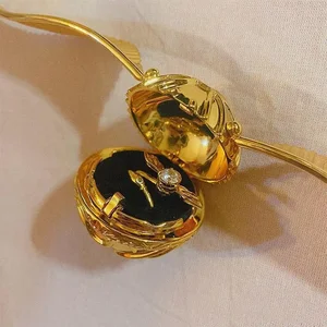 Cincin Snitch Berlapis Emas Harries Derivatif Peripheral Cosplay Potters Kipas Khusus Yang Dapat Diputar Cincin Sayap Kecil Perhiasan Wanita Hadiah 10 koleksi bangsawan penjualan terbaik harry potter - №