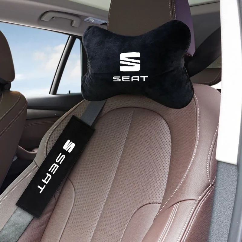 

Car Seat Headrest Auto Neck Protection Pillow Seat Belt Shoulder for Seat FR Leon IBIZA Arona Arosa Ateca Exeo Mii Toledo Leon