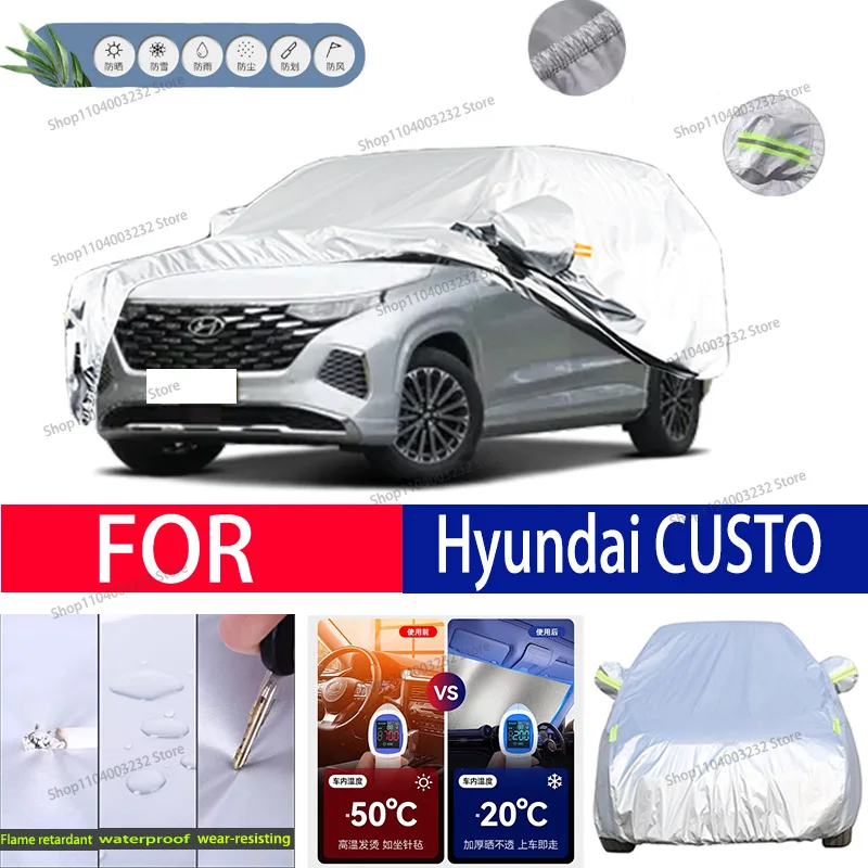 

For Hyundai CUSTO Car clothing sun protection snow prevention antifreeze car protective cover auto cover