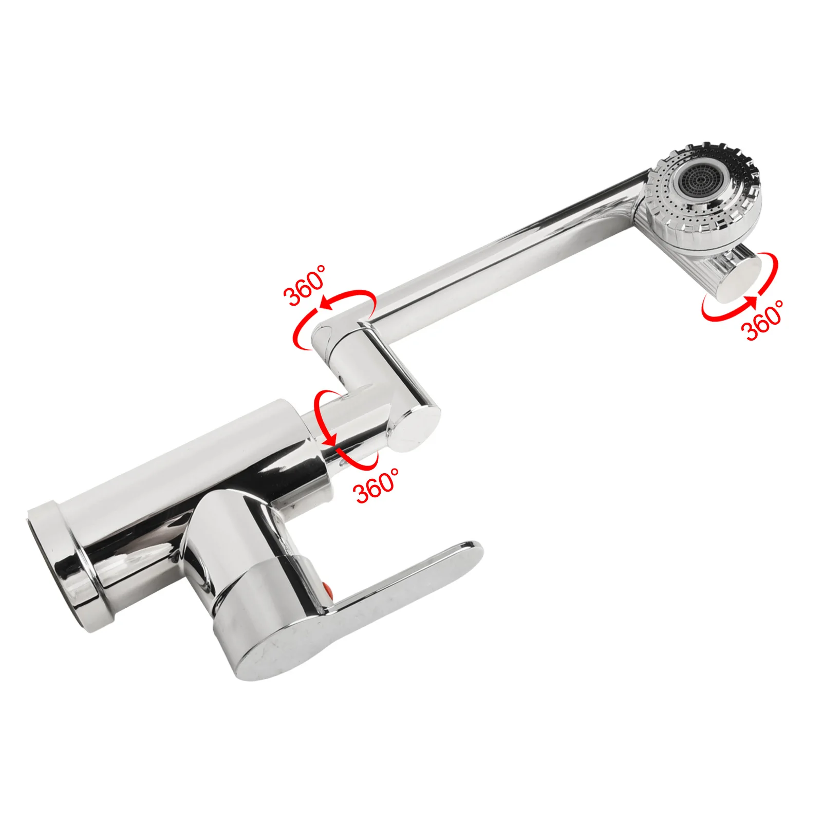 Grifo mezclador para lavabo, núcleo de válvula de cerámica, agua fría y caliente, grifo mezclador para cocina y baño, ducha en cascada, 2 modos