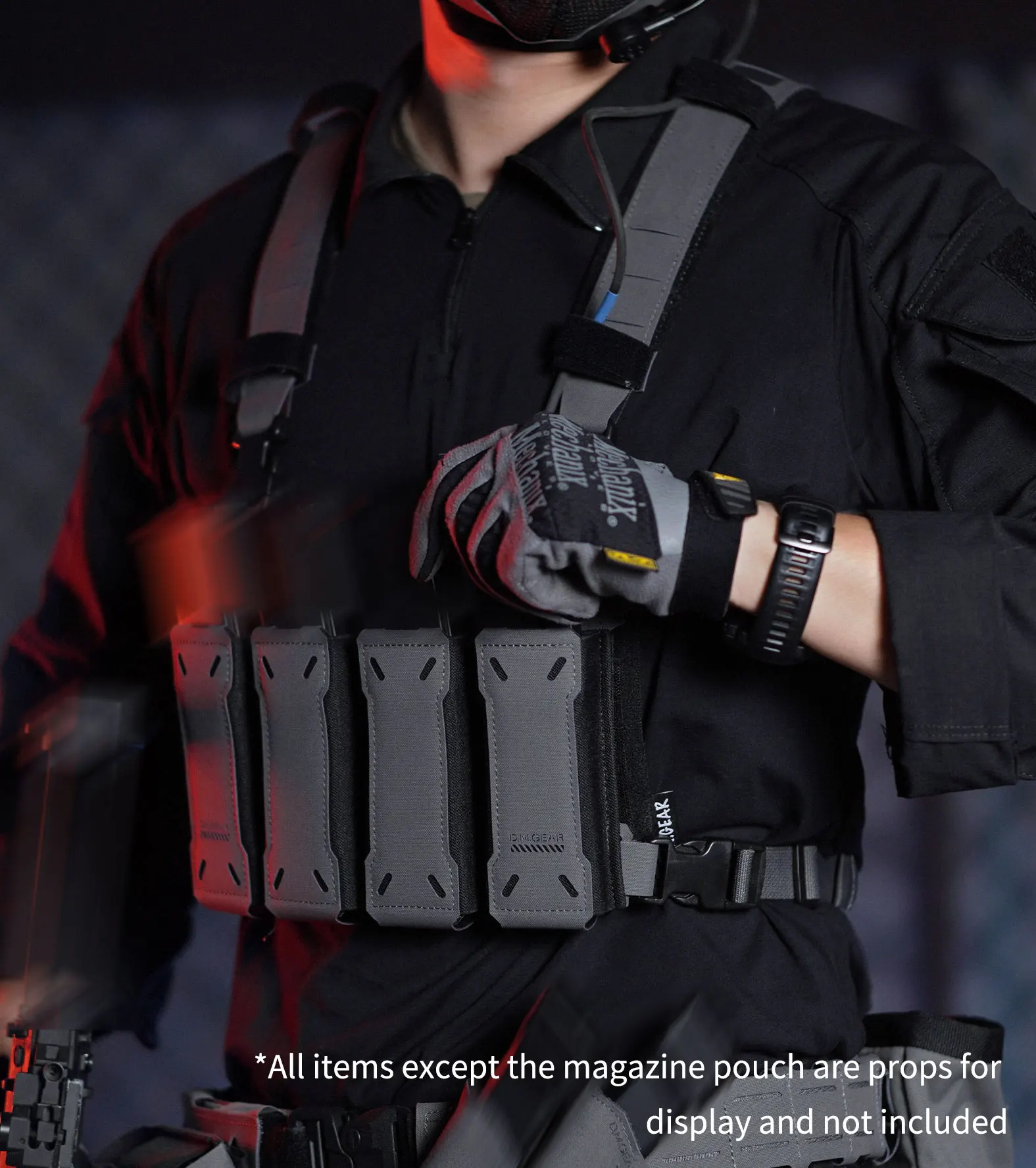 Taktische Vierfach Magazin Tasche Mag Holster Mag Halter Airsoft Tasche Outdoor Jagd Camping Zubehör Airsoft Weste Beutel – Detail 2