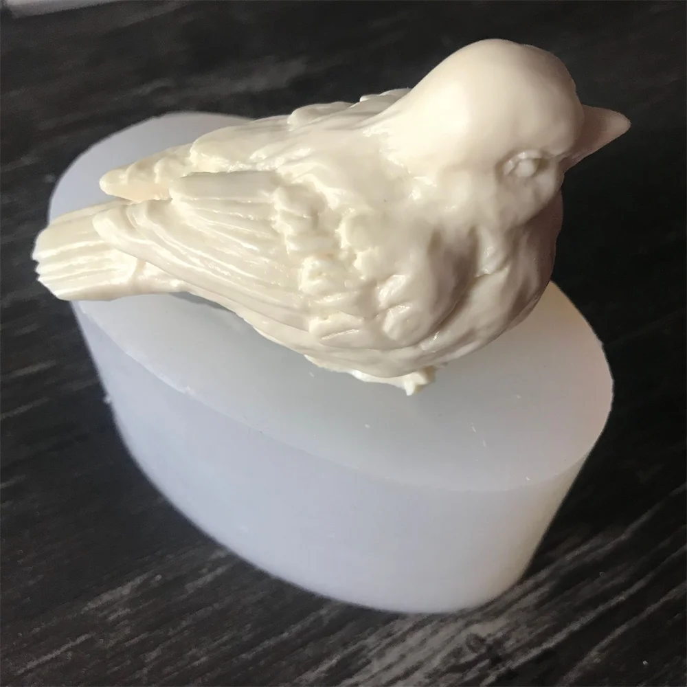 

3D Bird Sparrow Soap Silicone Mold Fondant Cake DIY Baking Molds Plaster Aroma Decorating Tools Handmake Cake Crafts Supplies