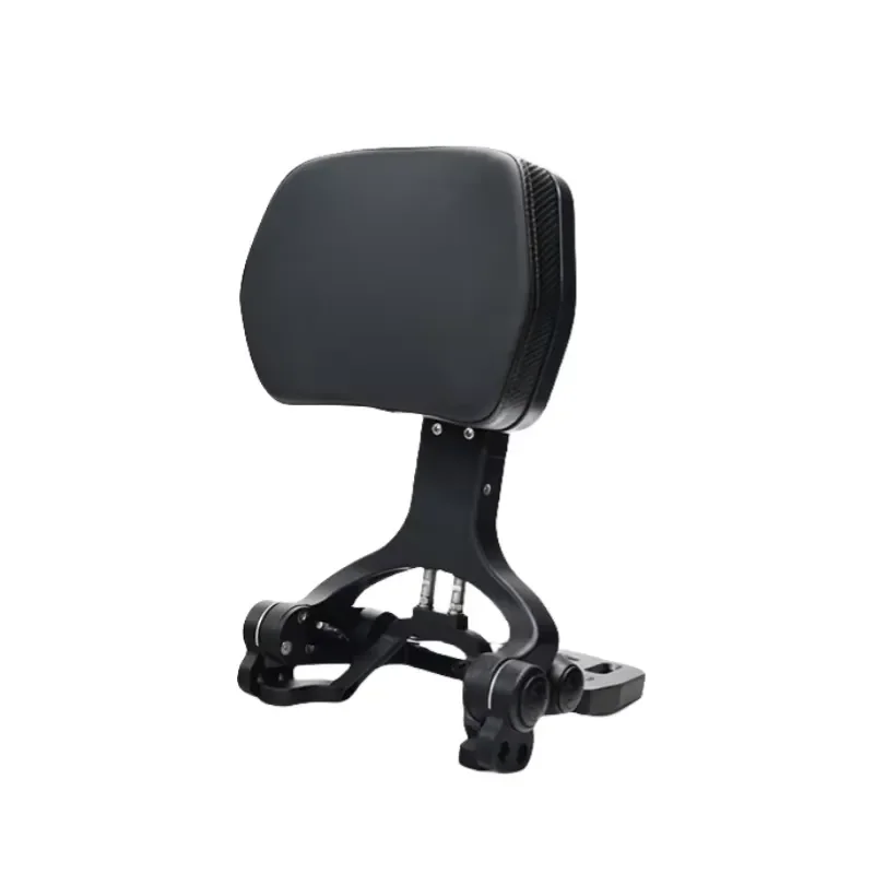 Universal Adjustable Folding Motorcycle Backrest Comfortable Passenger Support Pad Luggage Rest Cushion for Motorbike Touring