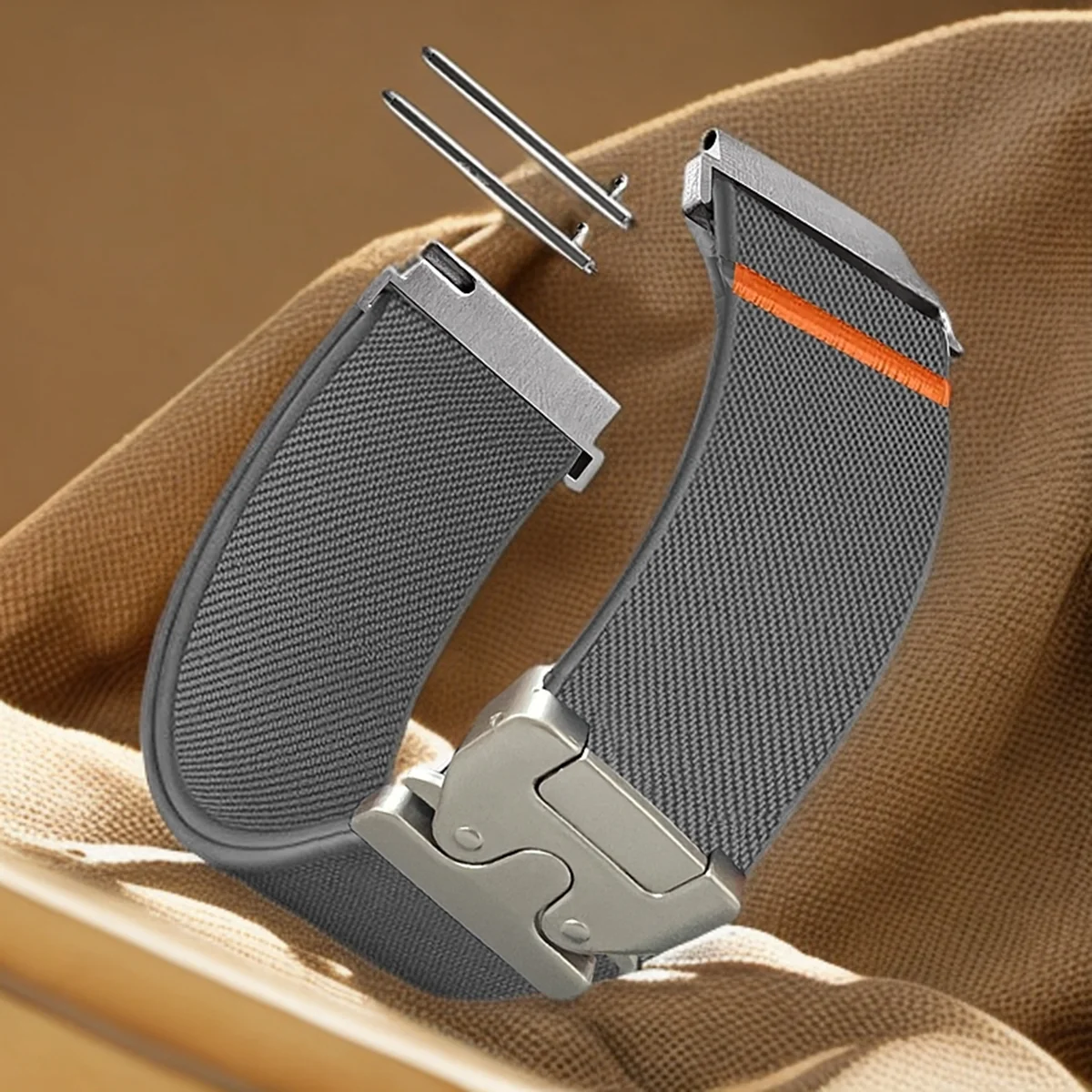 Bracelet en nylon de 20 mm 22 mm pour Samsung Galaxy Watch 7 6 5 4 40 mm 44 mm 6Classic 47 mm, bracelet �lastique pour Huawei Watch GT5 4Pro 3