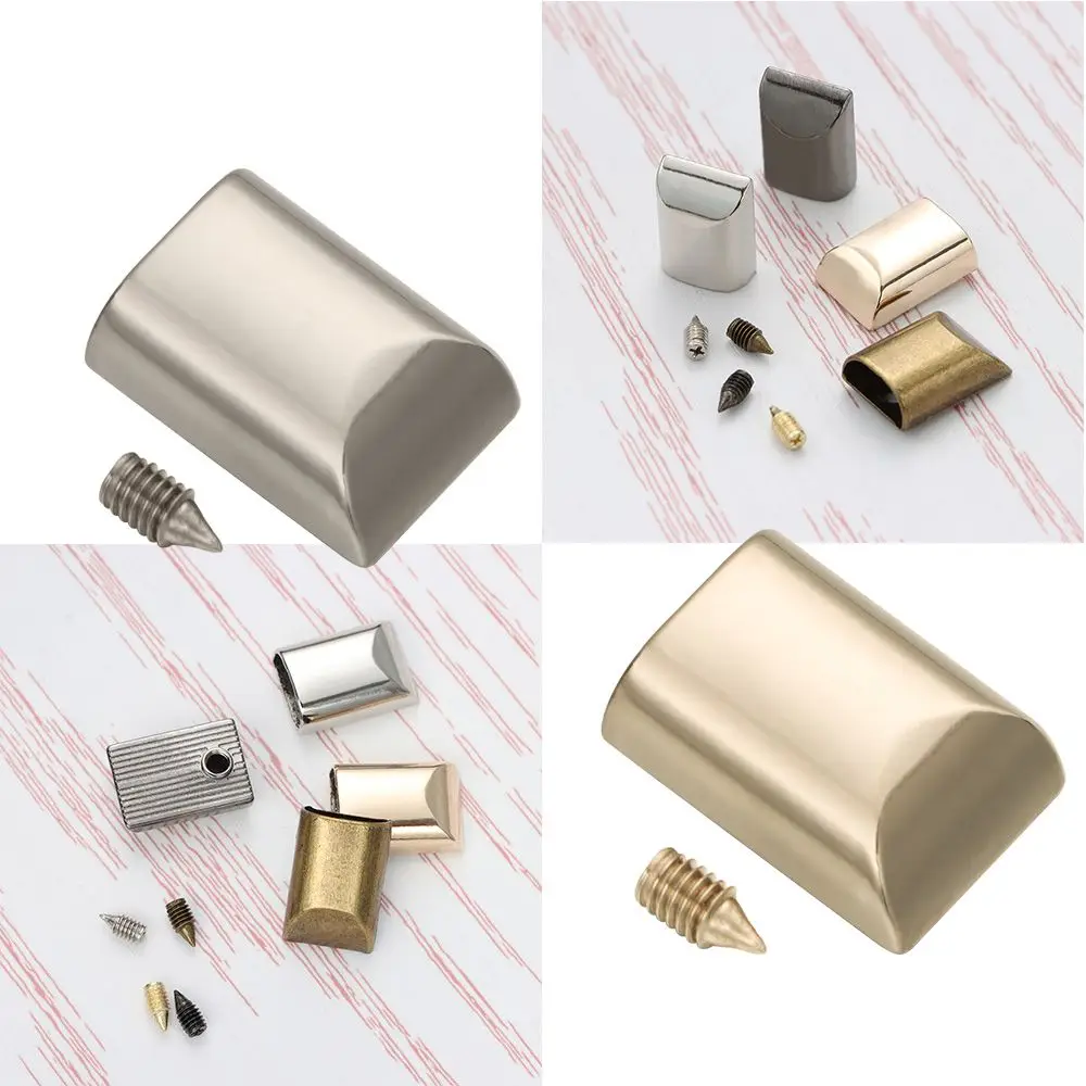 10pcs Metal Zipper Stopper Zipper Tail Clip Stop Tail Plug Head with Screw DIY bag Leather Hardware Leather Craft