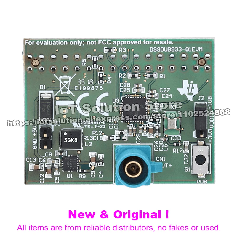 DS90UB933-Q1EVM 100-MHz 12-bit DS90UB933-Q1 FPD-Link III serializer for STP or coaxial cable evaluation module DS90UB933 Q1EVM
