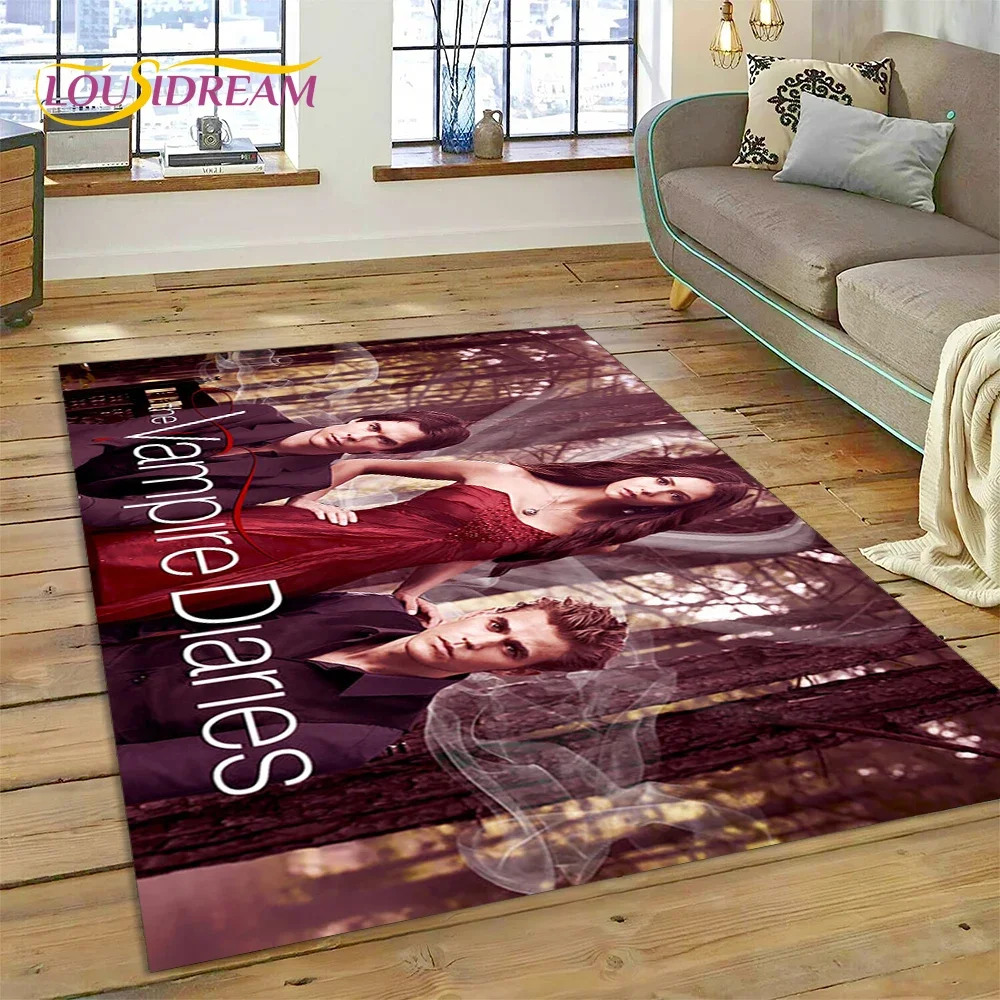 The Vampire Diaries Damon Salvatore Carpet Rug for Bedroom Living Room Home Sofa Decoration,Children Game Large Decor Floor Mat