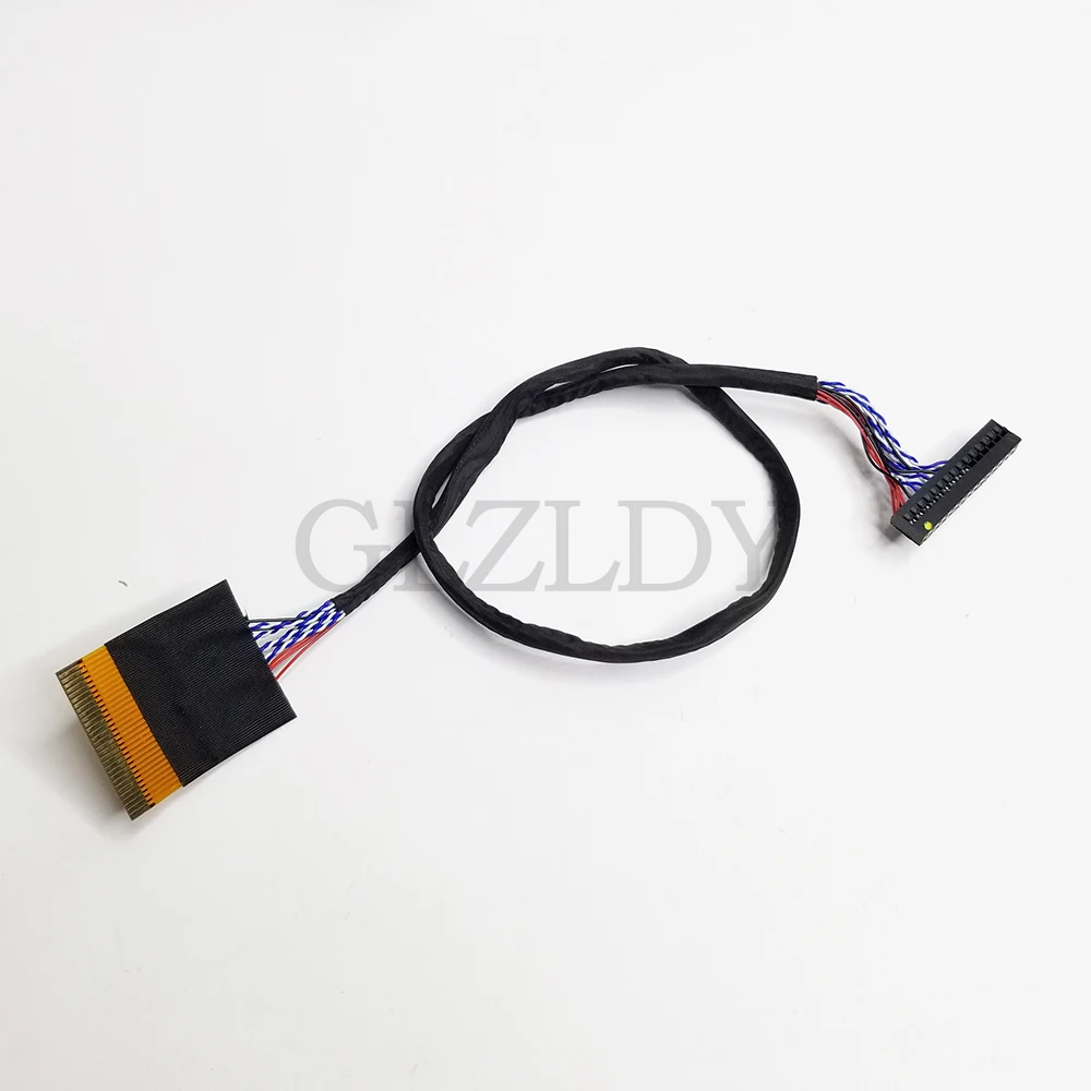 Кабель LVDS для CMO V216B1-L01 1366*768 LVDS 1 канал 8 бит 30P 1,0 шаг левая мощность FFC FPC Кабель ЖК-экрана Линейный провод 25 см