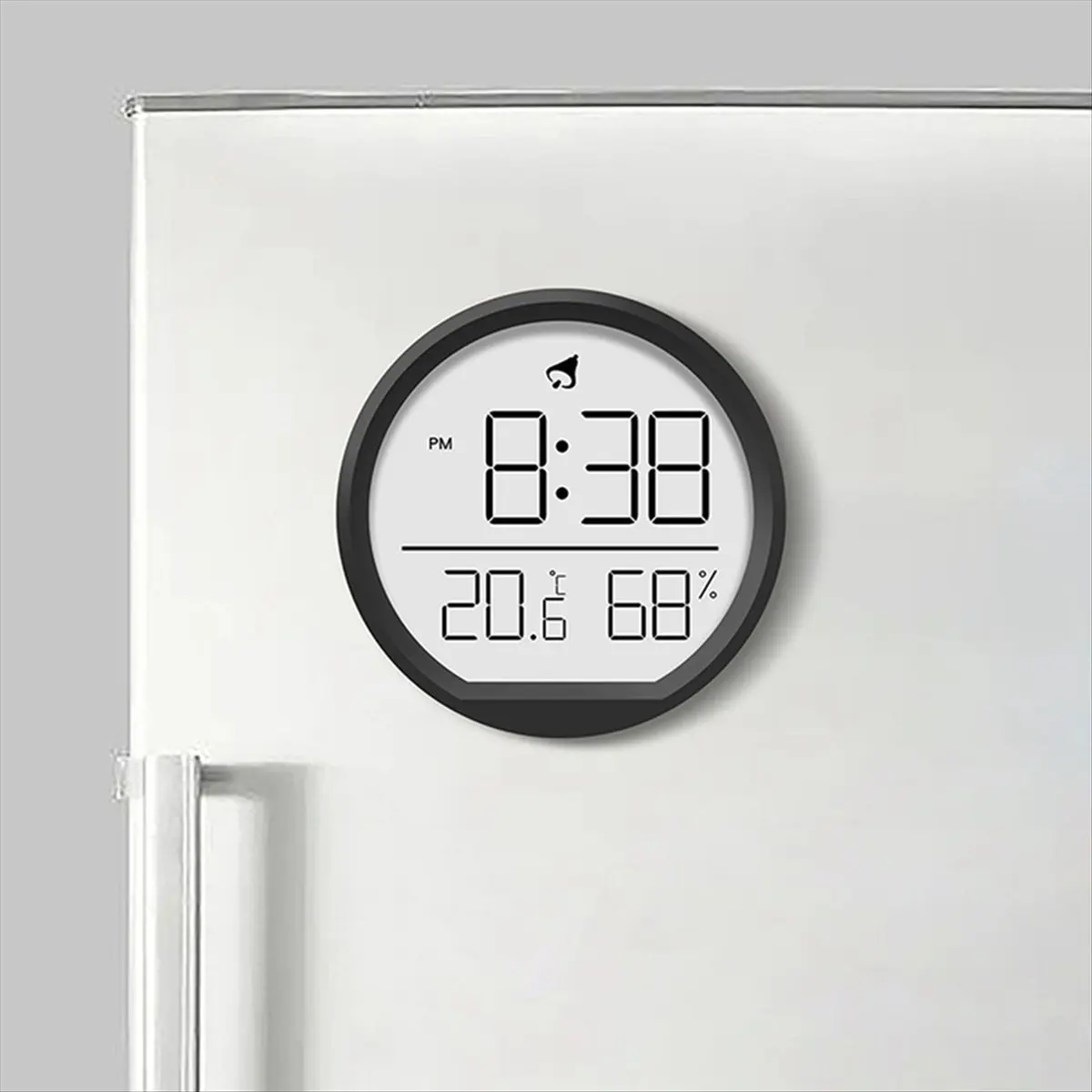 LED Digital Wall Clocks Temperature Humidity Date Display Electronic Table Alarm Clock for Kitchen Study Refrigerator A &LICG