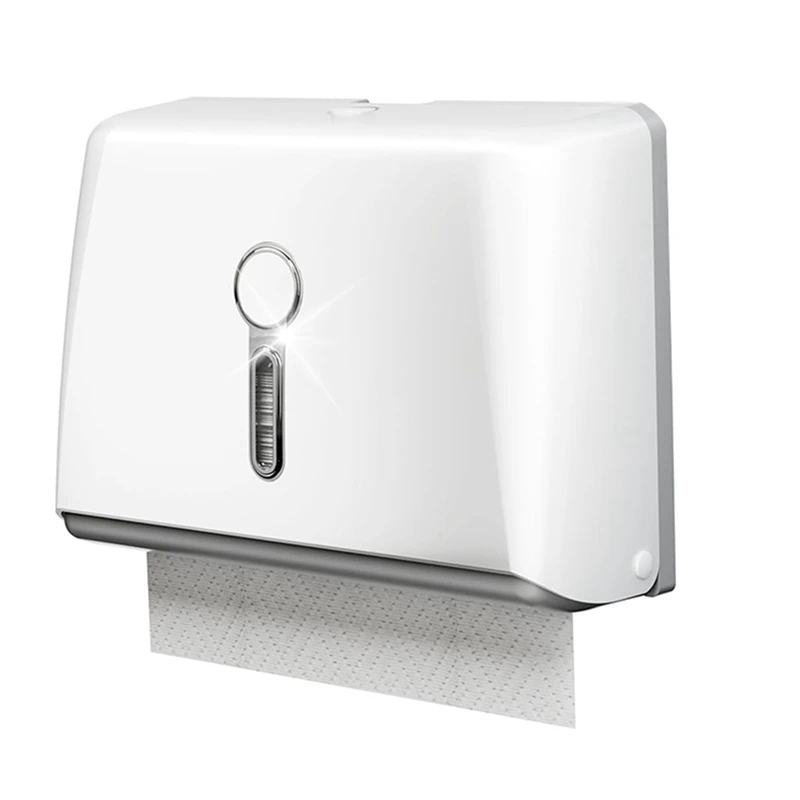 

Commercial Paper Towel Dispenser Wall Mount With Key Pack No Drilling Or Screws Install For Bathroom Restroom Kitchen