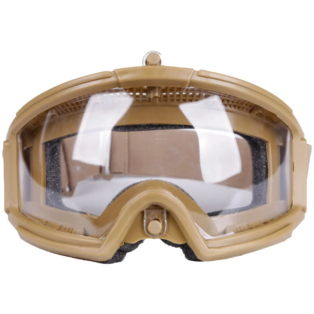 

Goggles Mud Color Outdoor Sports Protective Glasses One Size Fit Most Comfortable Sponge Padding Military Eyewear Cs
