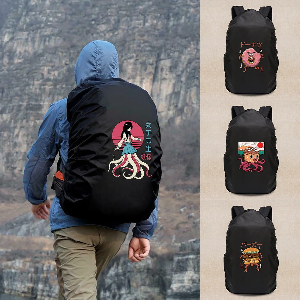 Outdoor Camping Hiking Nylon Backpack Rain Cover Lightweight Travel Accessories Fit for 20L‑70L Backpack
