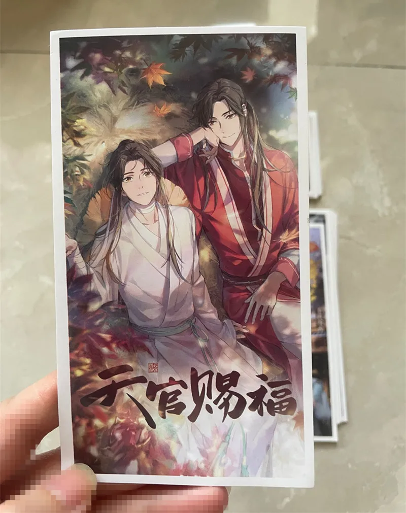 3 sztuk Tian Guan Ci Fu Hua Cheng Xie Lian śliczne naklejki Anime Mo Dao Zu Shi Scum Villain naklejki etykiety Laptop bagaż dekoracji