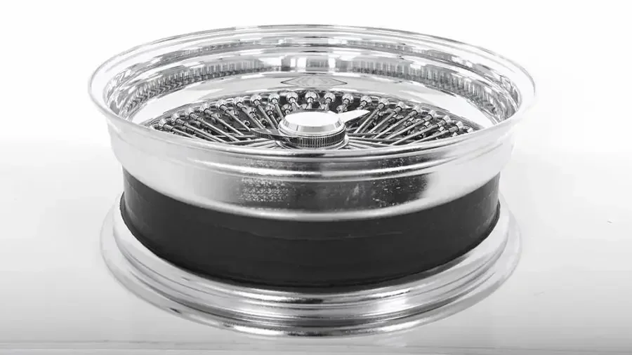 Steel Wire Wheel 14 15  17 18 20   Inch Chrome Lip Silver Spinner Straight Reverse Deep 72 100 150 Spoke RIMS