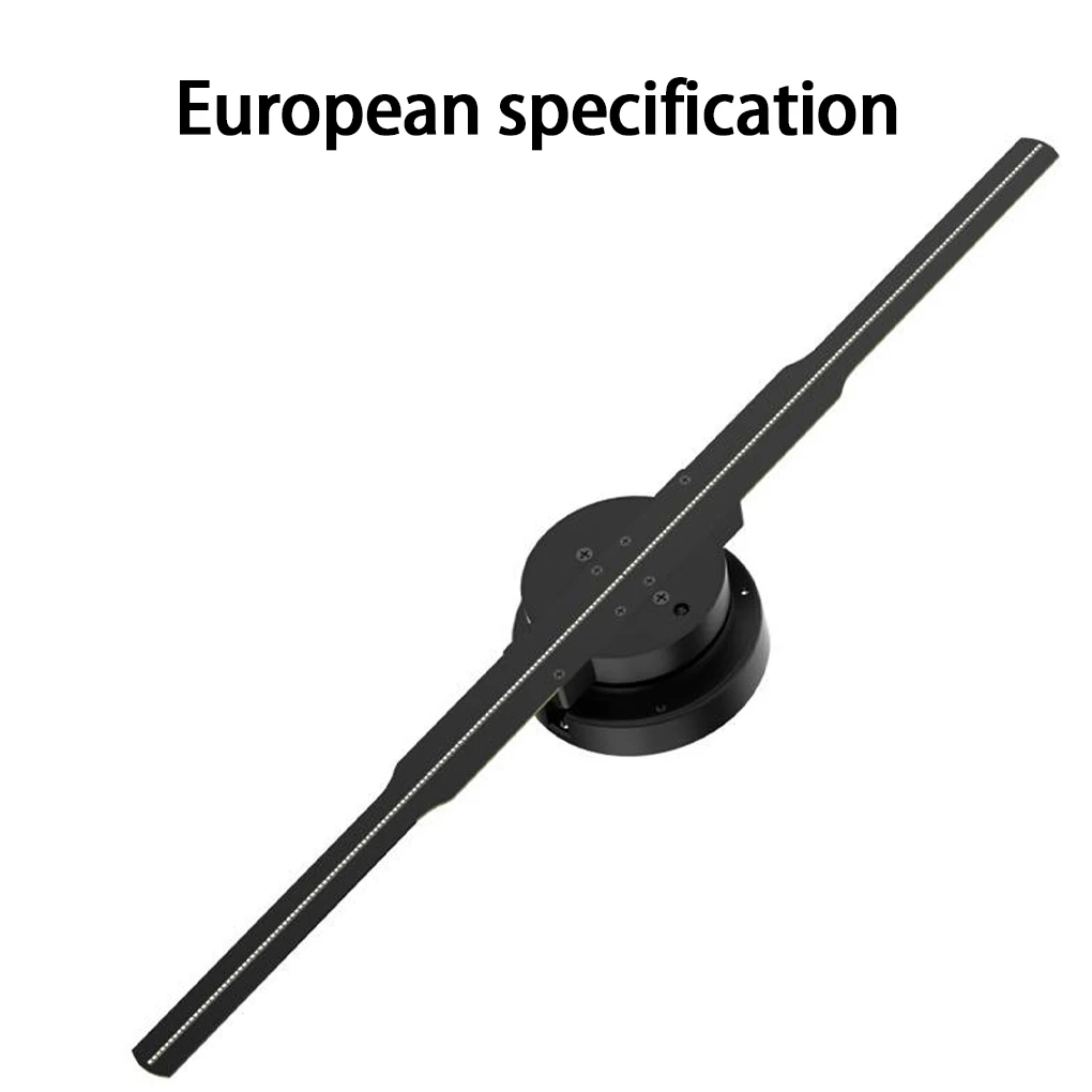 

EU Plug 3D Holographic Projector Custom DIY Video LOGO LED Lights Display 42cm 3D Hologram Projector Clock Fan Wifi Remote