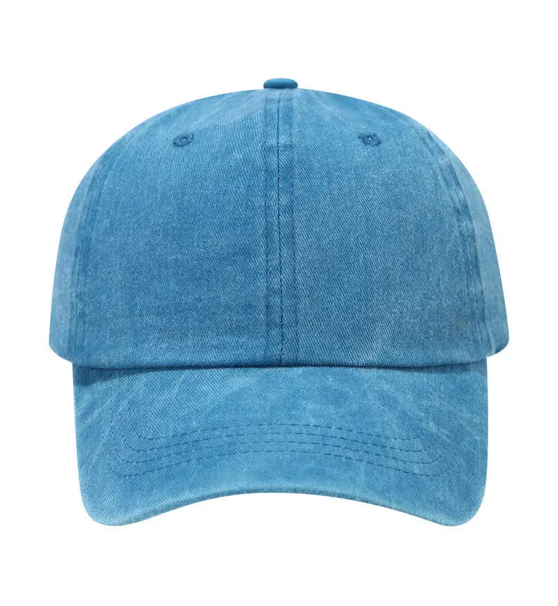 Customized Printed Logo Retro Washed Cotton Baseball Cap Men's And Women's Soft Top Breathable And Sun Resistant Duck Tongue Hat