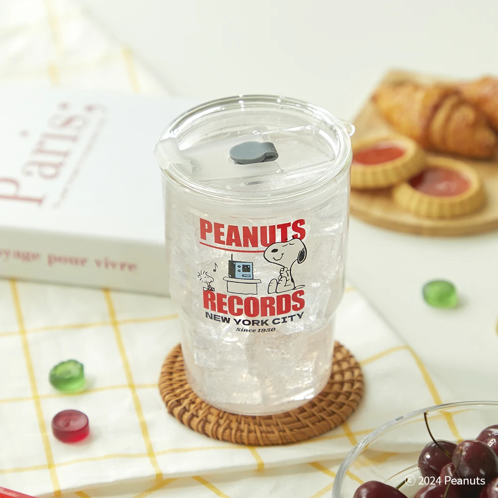 피너츠 스누 글라스 텀블러 / 캐릭터, 홈, 인테리어, 주방, 컵, 선물, 생일, 집들이, 홈카페
