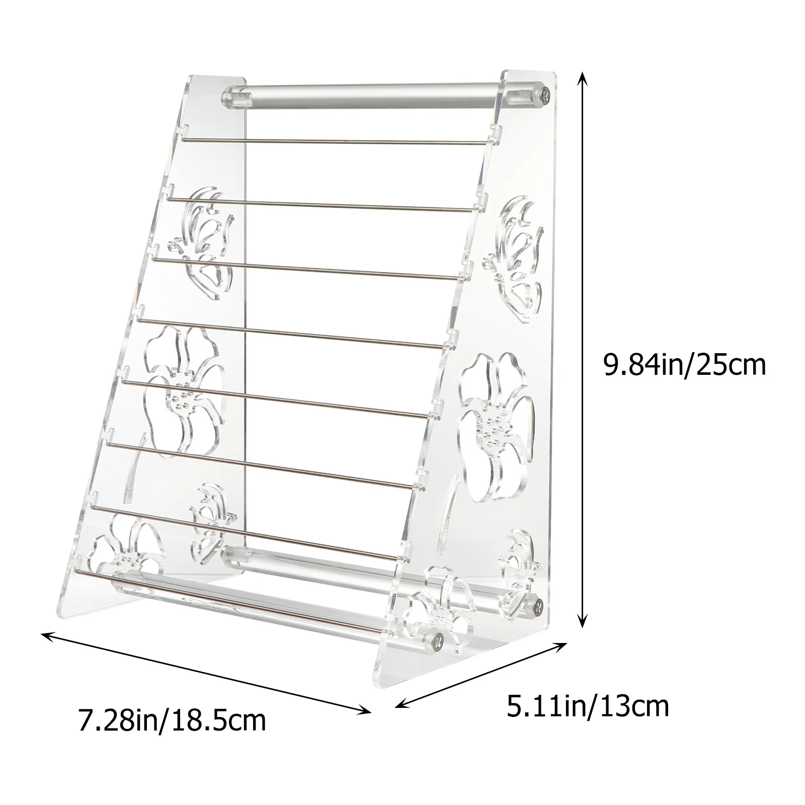 1Pcs Acrylic Jewelry Display Rack 8 Tier Organizer Clear Holder for Bracelets Charms Beads Creative Jewelry Display Organizer