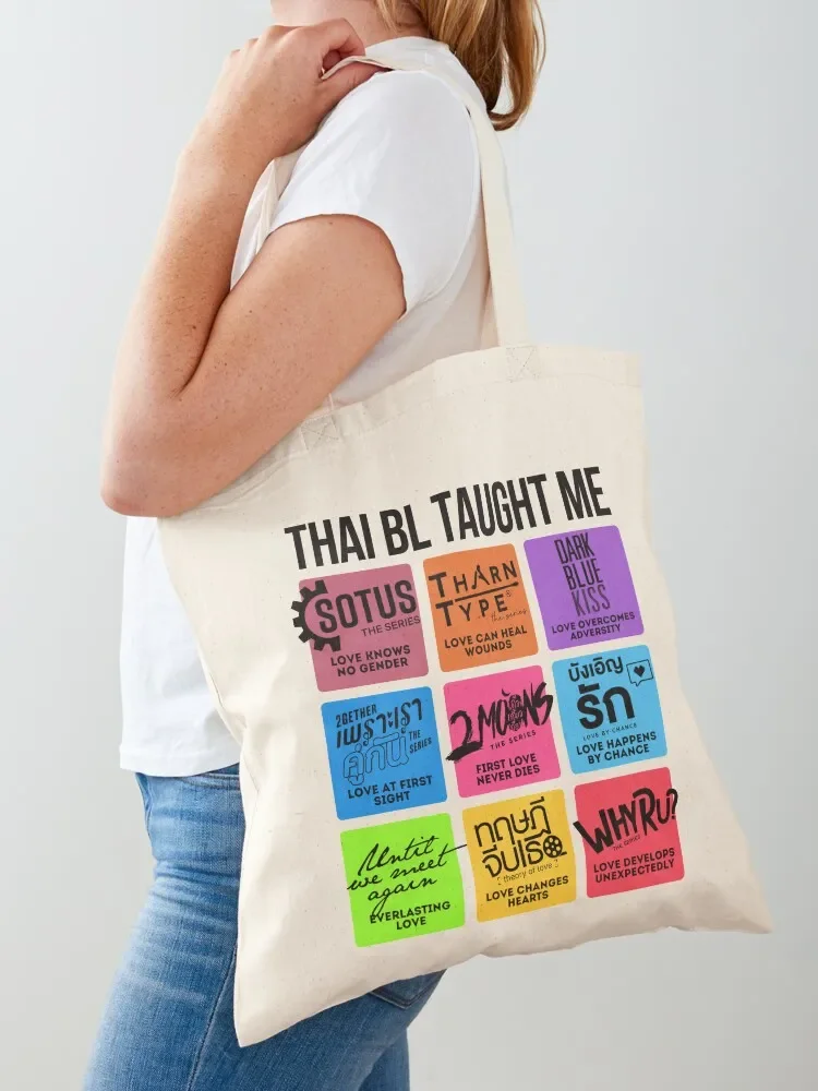 

THAI BL TAUGHT ME Tote Bag Reusable bags Cloth bags Big bag bag for beach