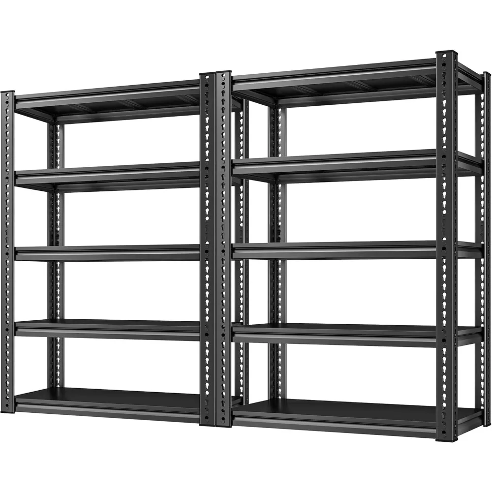 

Garage Shelving Load 2000 LBS, Adjustable 5-Tier Storage Shelves, Metal Shelving Units and Storage Rack Shelf for Garage, Basem