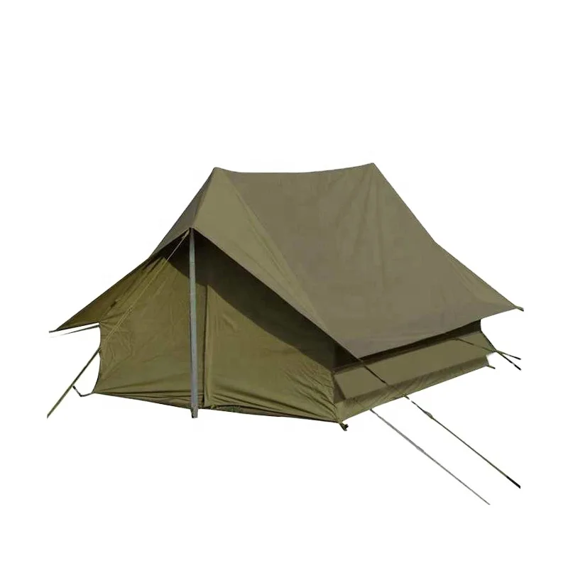 Double Layer Rainproof Wall Camping Tent Oxford Army Green Windproof House Tent For Hunting Fishing Mountaineering