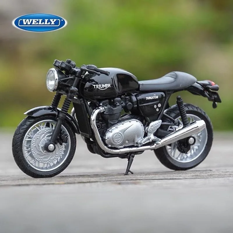 

WELLY 1:18 TRIUMPH Thruxton 1200 Alloy Sports Motorcycle Model Diecasts Street Racing Motorcycle Model Simulation Kids Toys Gift