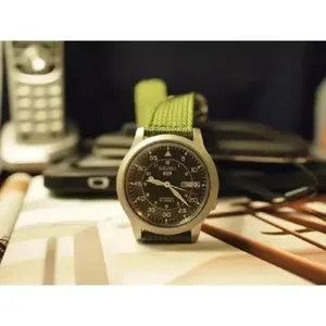 SEIKO SNK805 Relógios para homens 5 relógios de quartzo em aço inoxidável com lona verde relógio de quartzo relógios masculinos 10 principais vendas relogio seiko 5 automatic - №10