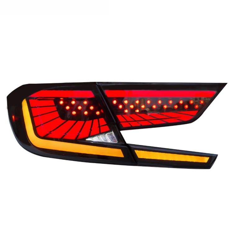 DK Motion Auto Modificato Luci di Coda A Led Lampada Posteriore per Honda Accord 2018 - 2019 Ricambi Auto Accessori Auto
