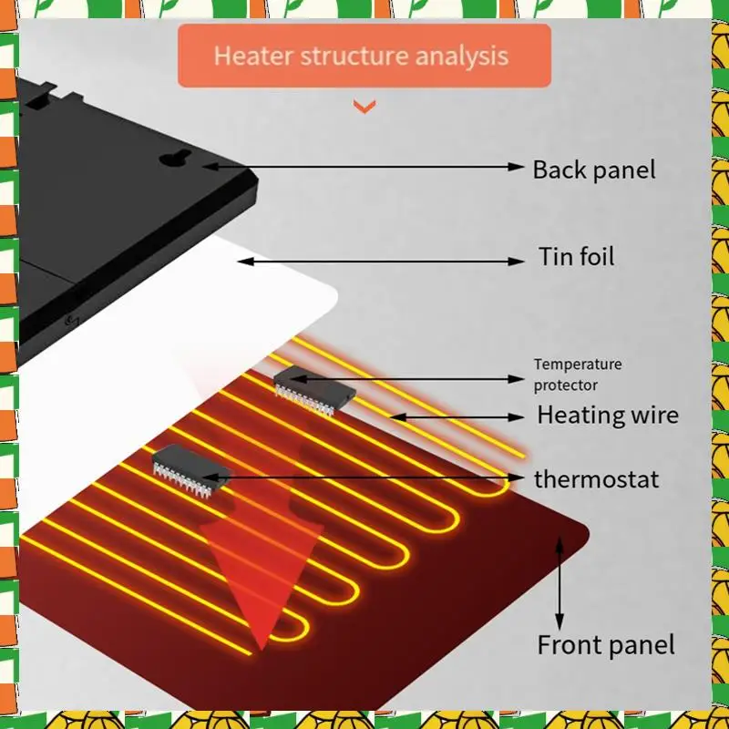

Professional Tool Thermostatic Chicken Coop Heater 160W Poultry Heating Panel 0-99℃ Temperature Farm Radiant Heating Board EU Pl