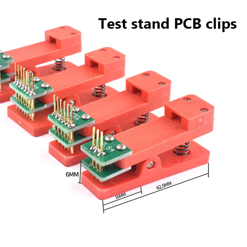 Test stand PCB clip 2.54mm spacing Clamp Fixture fixture Probe pogo pin Download Program Burn 3P 4P 5P 6P 7P 8P 9P 10P