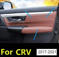 For Honda CRV 2017 2018 2019 2020 2021  Microfiber Door Panel Armrest  Leather Protective Cover with Mount Fittings car interior