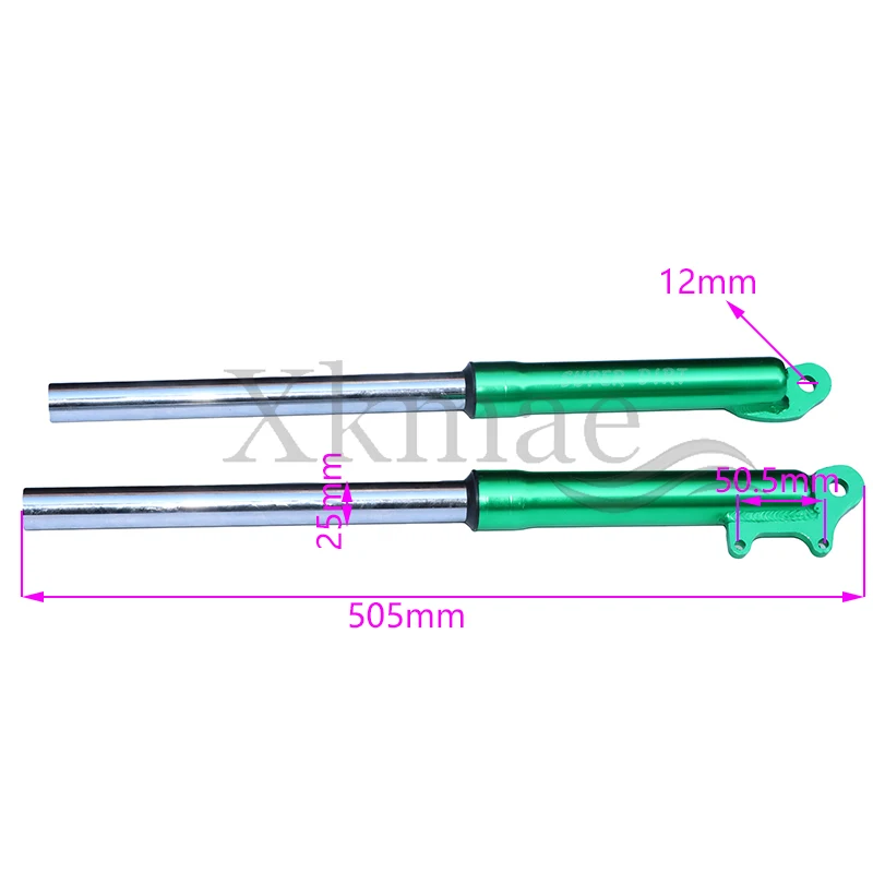 Garpu Depan Shock Spring Suspension Fork Shock untuk Saku Mini Anak Sepeda Motor 47cc 49cc FK08 2 Stroke Coolster QG-50