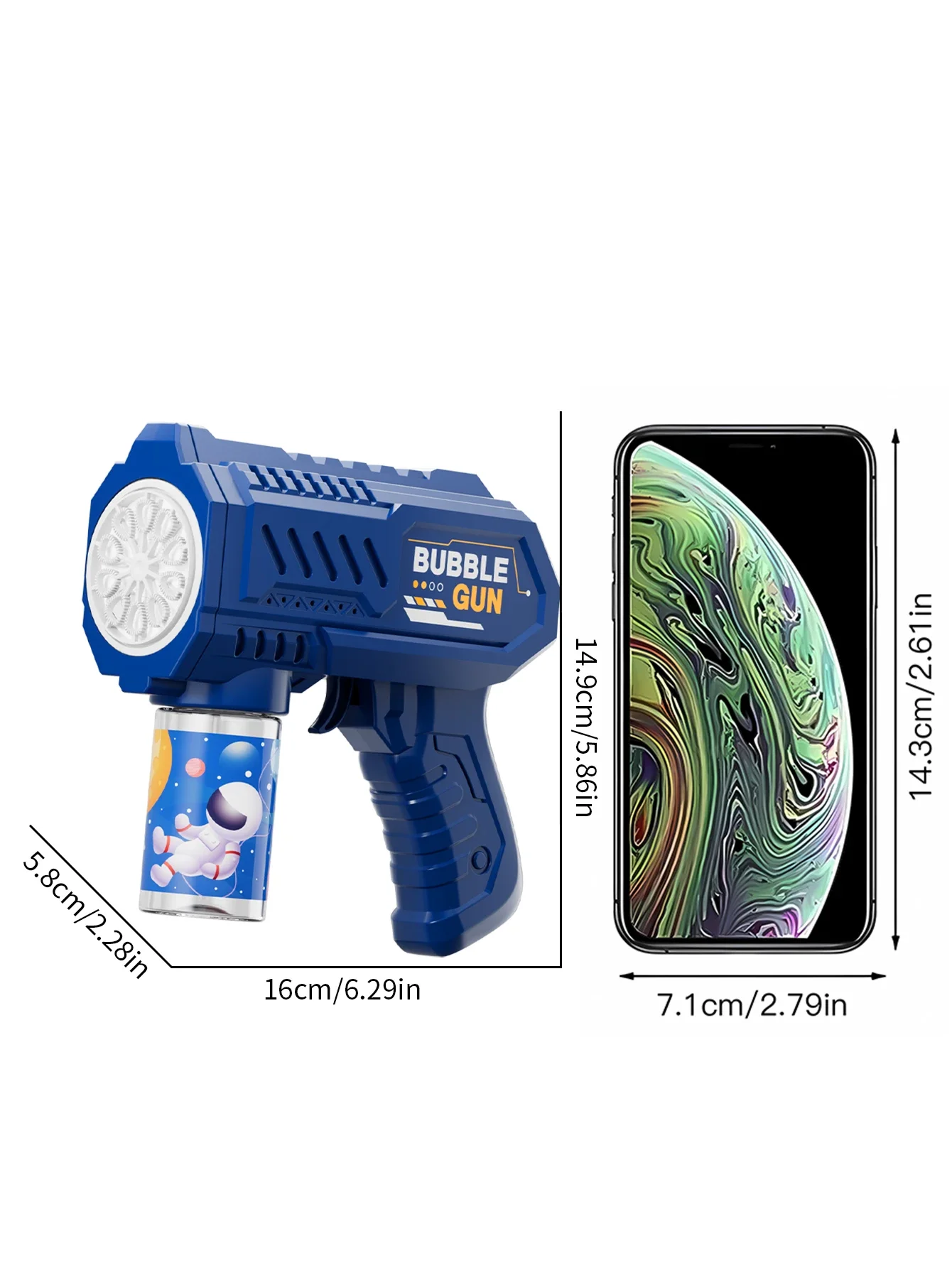 Vollautomatische Seifenblasenpistole Raketen-Seifenblasenmaschine Automatischer Blasenmacher mit Seifenblasenflüssigkeit Spielzeug für Kinder Strand Outdoor Seifenblasengeschenke – Detail 22