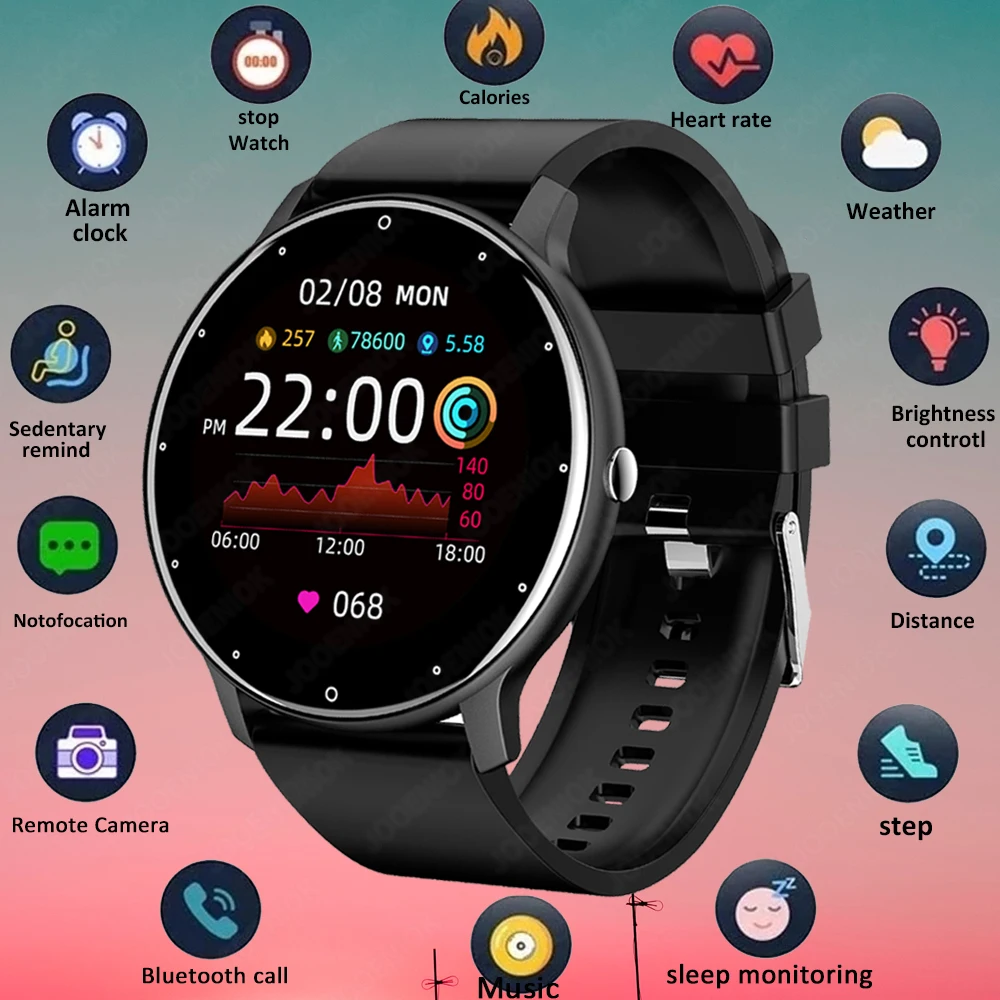 

2025 Новые Bluetooth-смарт-часы с вызовом, женские стальные часы с индивидуальным циферблатом, спортивные фитнес-трекеры, умные часы с пульсометром для Android IOS