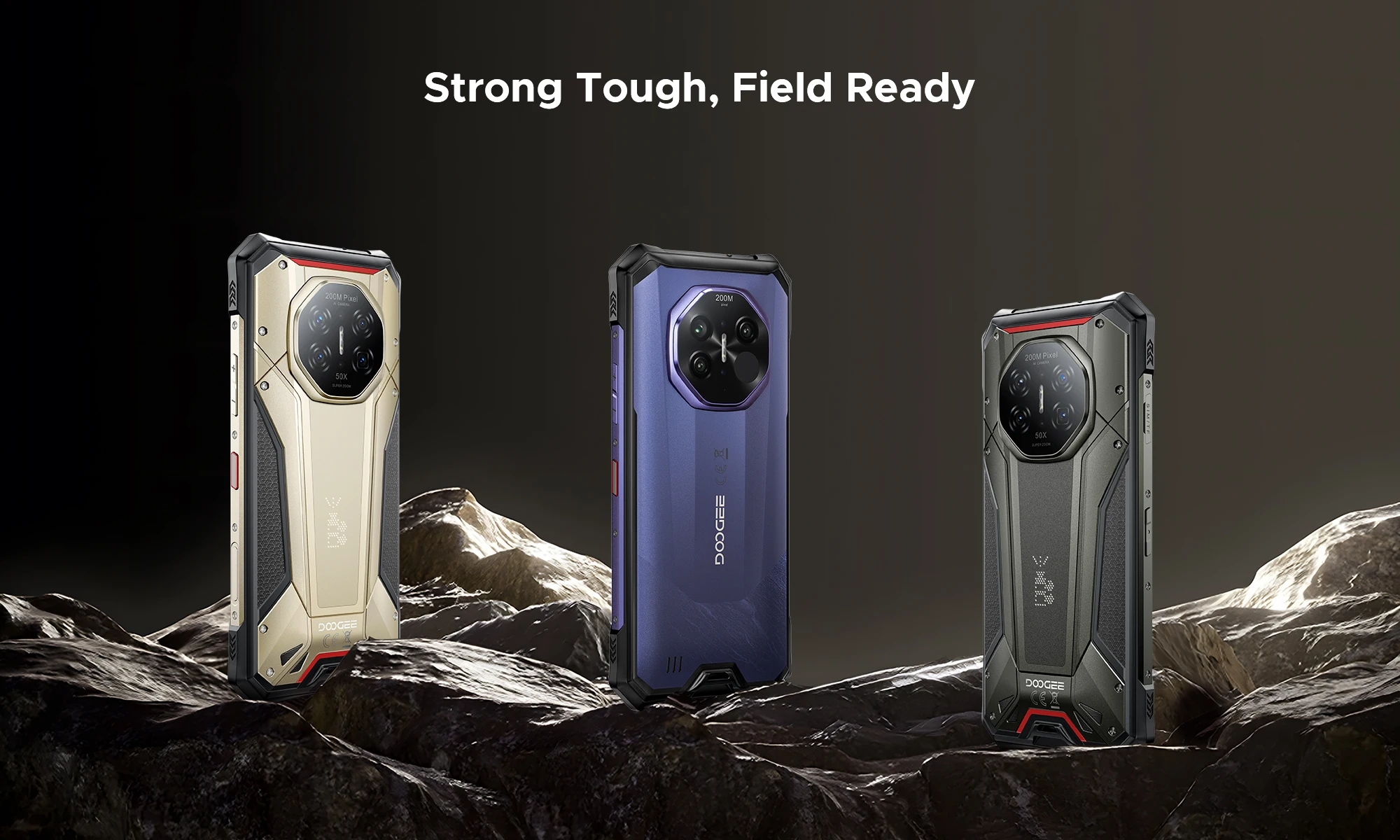 DOOGEE S300 Pro 5G Flagship Rugged Phone, World Premiere, 6.78", Digital display,48GB(16+32) RAM + 512GB ROM, 11000mAh Big Battery, Android 16, LED Light Display Array,66W Super Fast Charging