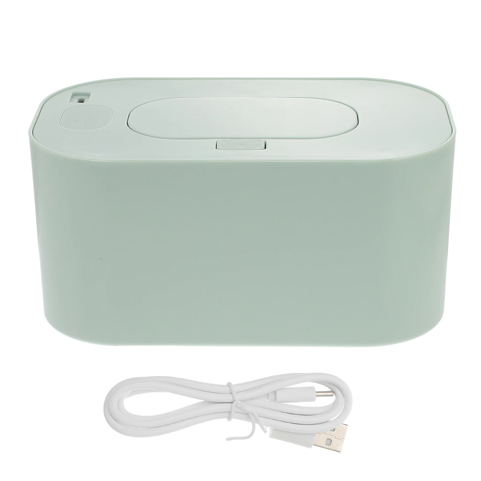 

1 set Wet Wipe Warmer USB Heated Tissue Machine Sky Blue Large Capacity Baby Diaper Change Wipes Dispenser Thermoregulation