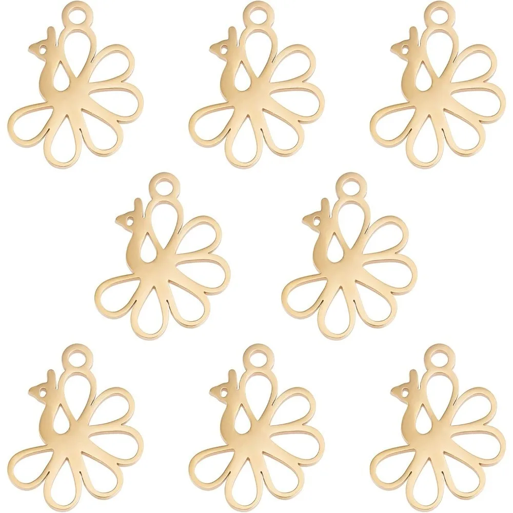 

20Pcs 5 Styles Flower Link Connector Charms Flat Round Link Charm Hollow Tree of Life Pendants Leaf Charms Dangle Jewelry