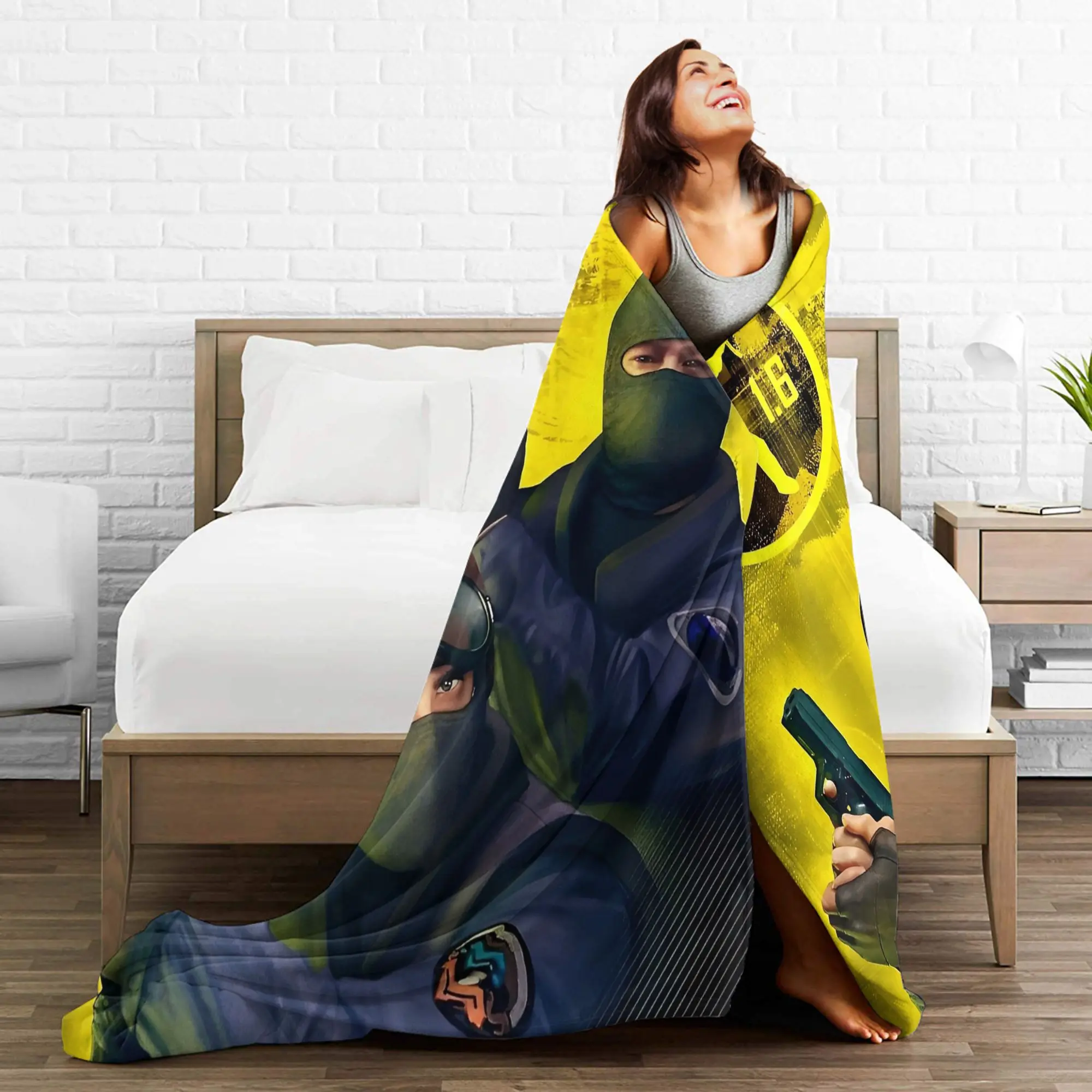 Counters Shooting Game Striking Go Blanket Art Flannel Awesome Breathable Throw Blankets for Home Winter Office