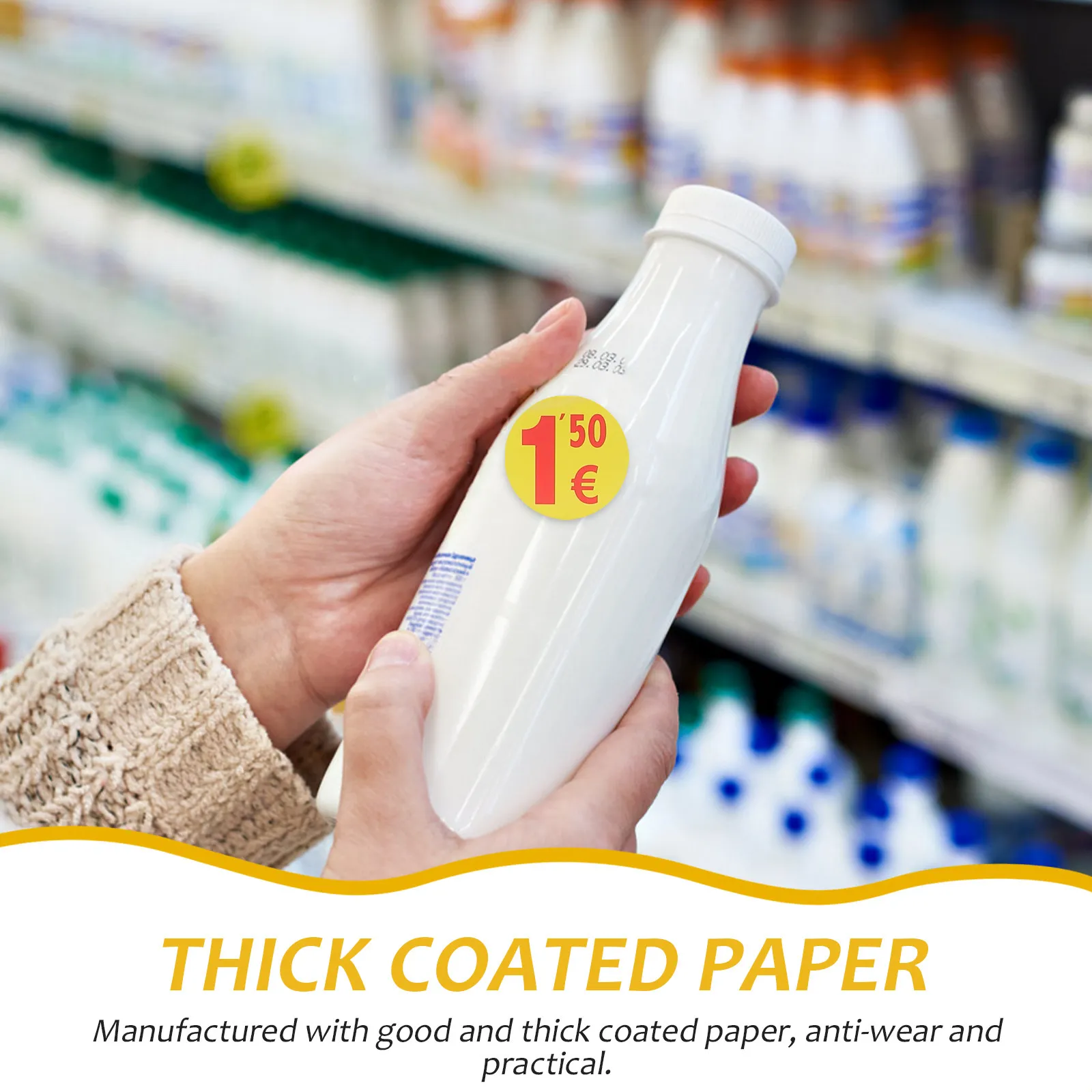 

1pcs 1 Roll Price Label Stickers Round Bright Pricing Labels For Supermarket Retail Stores Yard Sale Small Business Market