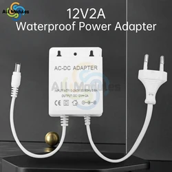 AC100-240V to DC12V2A Outdoor Power LED Strip Light Surveillance Camera Camera Power Adapter